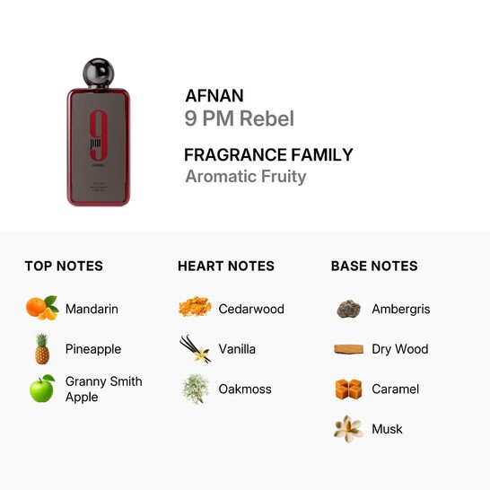 Afnan 9 PM Rebel Unisex Eau De Parfum