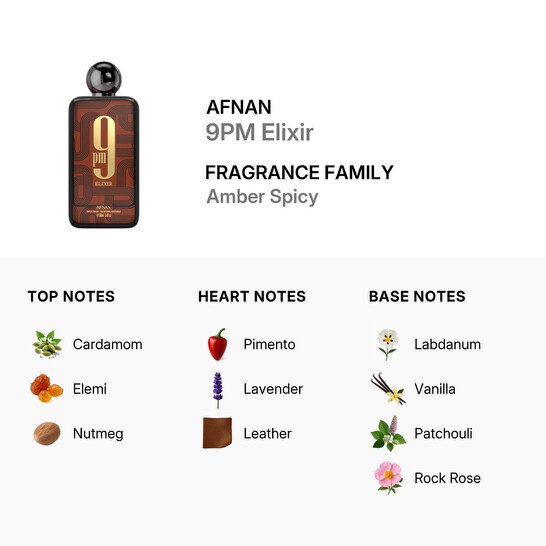 Afnan 9Pm Elixir Perfume Unisex 100 Ml