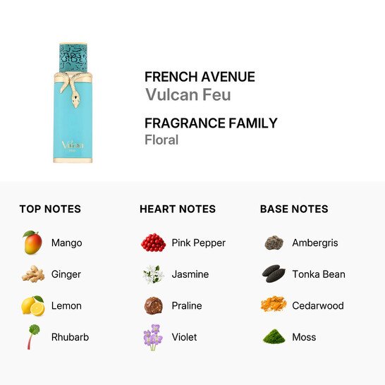 French Avenue Vulcan Feu Eau de Parfum 100ml 
