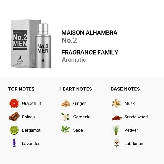 Maison Alhambra No 2 Men Eau de Parfum 80ml 