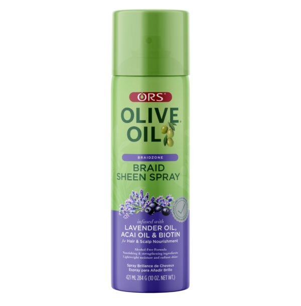 ORS Olive Oil Braidzone Braid Sheen Spray for Hair & Scalp Nourishment (10.0 OZ)