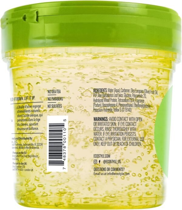 ECO STYLE OLIVE OIL  HAIR GEL 236ML