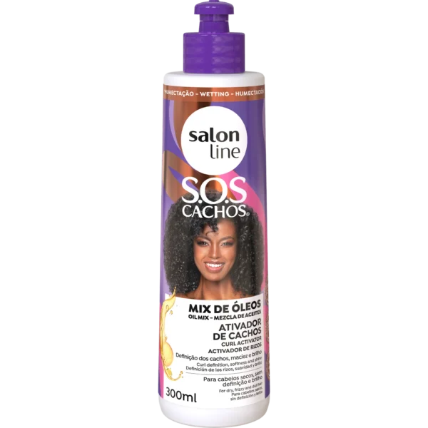 SALON LINE SOS ATIVADOR CACHOS MIX OLEOS NUTRITIVO 300ML