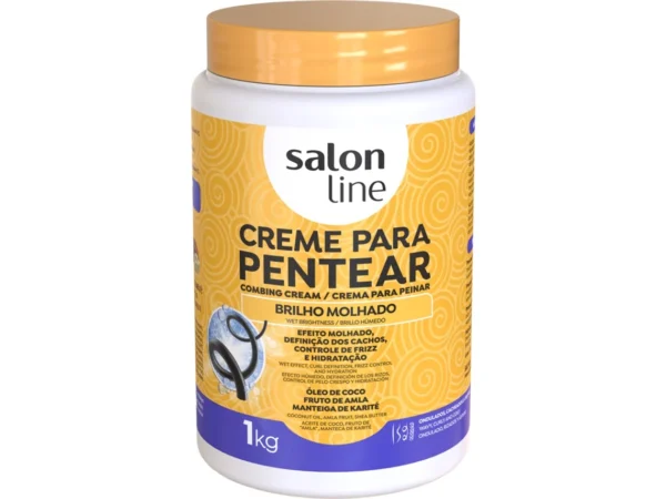 SALON LINE CREME PENTEAR BRILHO MOLHADO 1KG