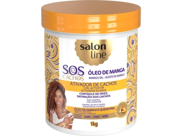 SALON LINE SOS ATIVADOR CACHOS OLEO MANGA TRADICIONAL 1KG