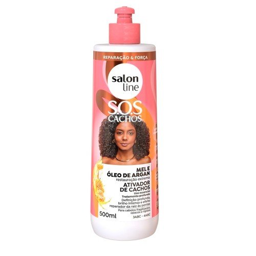SALON LINE SOS ATIVADOR MEL CACHOS INTENSOS FRASCO 500ML