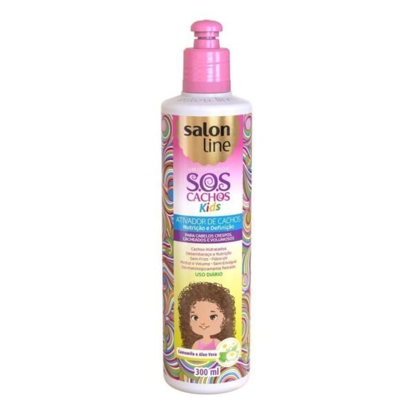 SALON LINE ATIVADOR DE CACHOS KIDS HIDRATAÇÃO SOS CACHOS 300ML