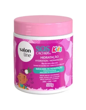 SALON LINE Máscara KIDS HIDRATAÇÃO SOS CACHOS 500GR