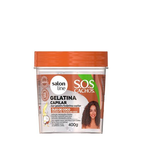 SALON LINE SOS GELATINA OLEO DE COCO 400GR