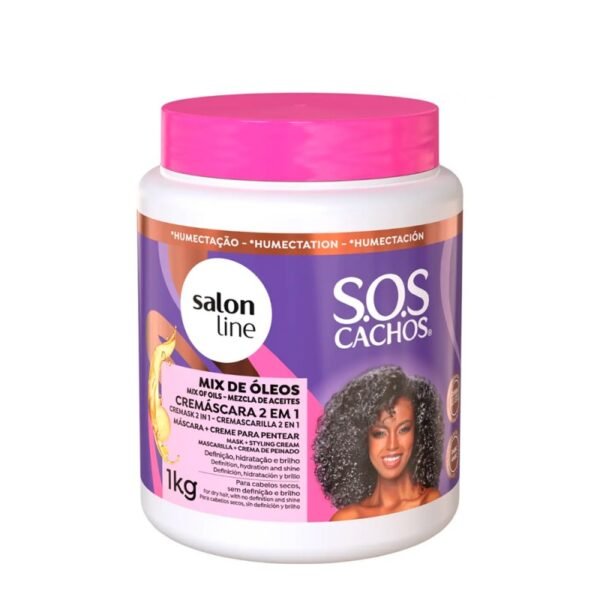 SALON LINE SOS CREMáscara CONDICIONANTE 2X1 MIX OLEOS NUTRITIVO 1KG