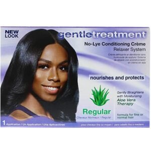 Gentle Treatment NO-LYE CONDITIONING CREME Relaxer Kit Regular