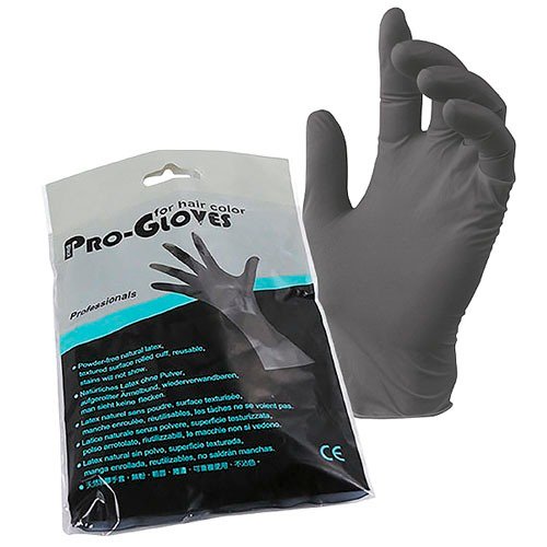 Luva Descartável Latex Reforçada Pretas L 2 Unidades