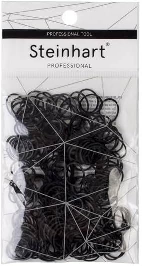 Elásticos Cabelo Steinhart Borracha Pretos 10 gr