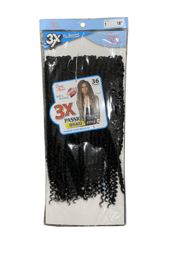 DONNA MONICA PASSION TWIST BRAID 18" COLOUR=1