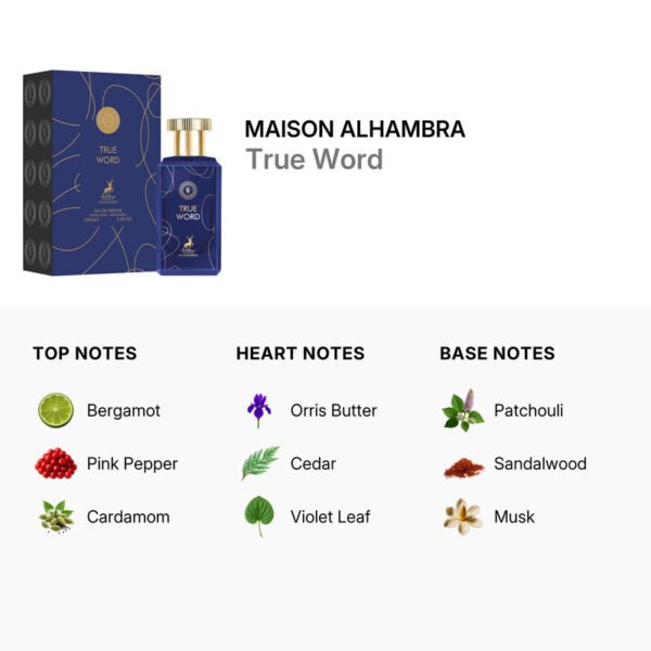 LATTAFA TRUE WORD EAU DE PARFUM 100ML