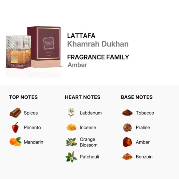 LATTAFA KHAMRAH DUKHAN EAU DE PARFUM 100ML
