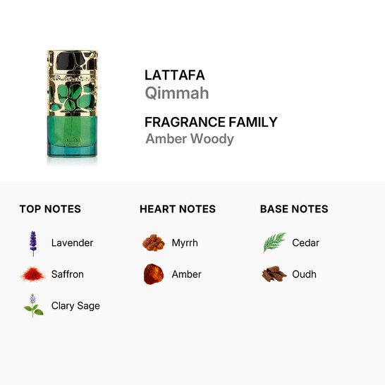 LATTAFA QIMMAH FOR WOMEN EAU DE PARFUM 100ML
