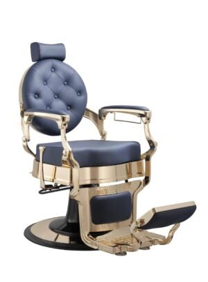 BUZZ GOLD BLUE - BARBER CHAIR