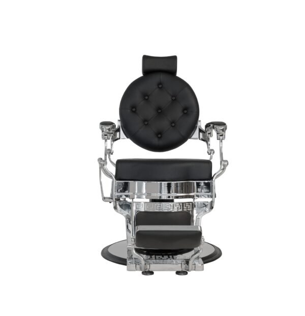 BUZZ SILVER BLACK - BARBER CHAIR