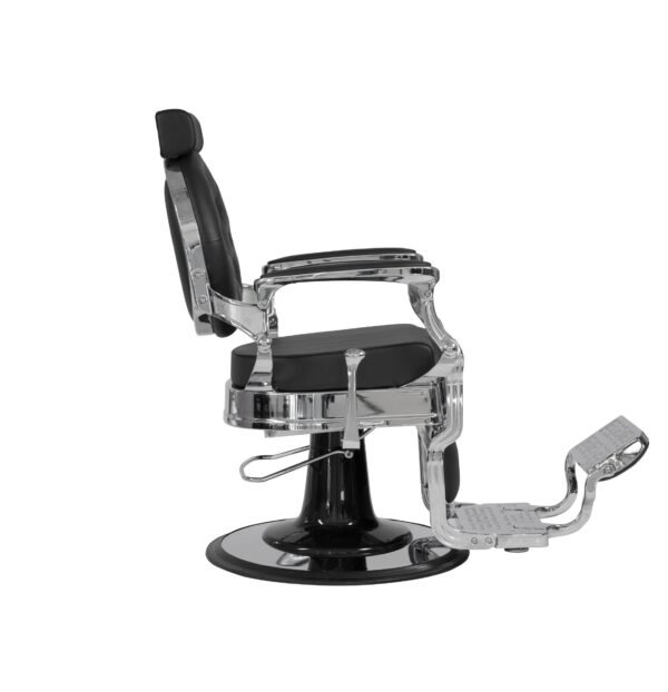 BUZZ SILVER BLACK - BARBER CHAIR