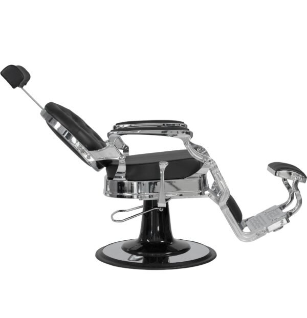 BUZZ SILVER BLACK - BARBER CHAIR