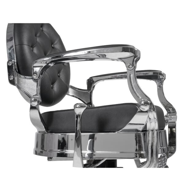BUZZ SILVER BLACK - BARBER CHAIR