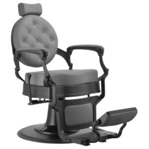 BUZZ BLACK GREY - CADEIRA DE BARBEIRO
